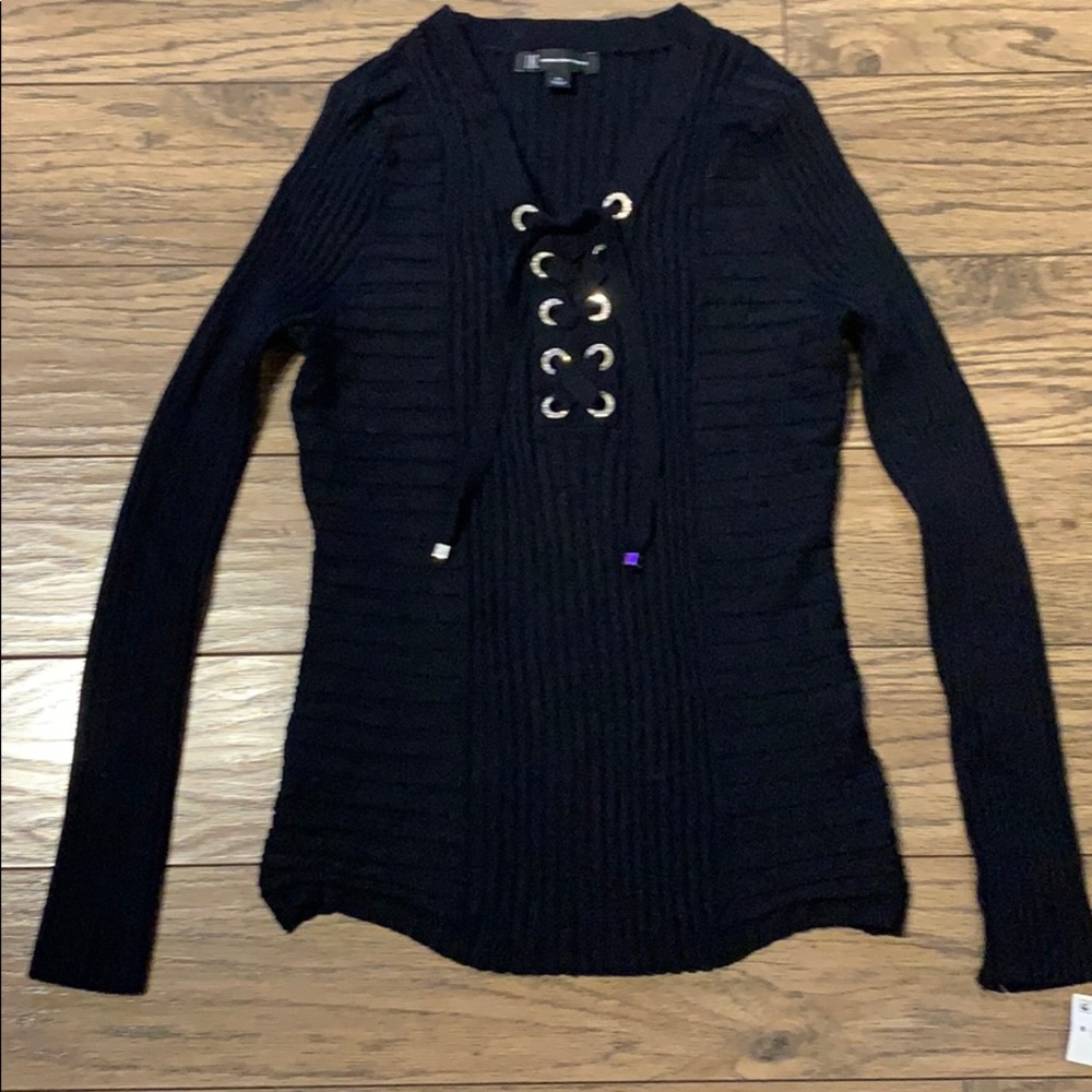 INC black knit sweater